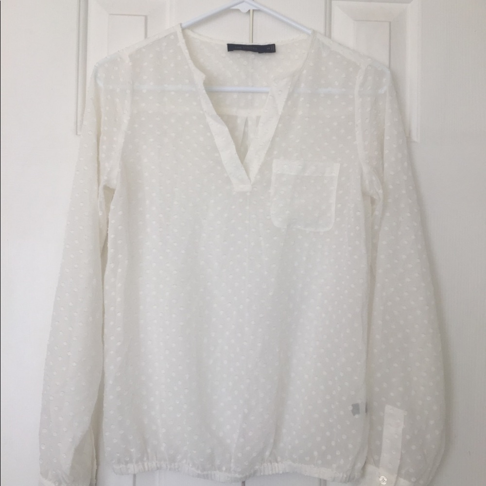 Sheer white blouse from The Limited